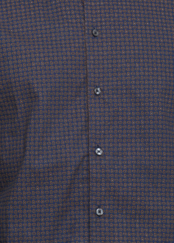 Темно-синяя кэжуал рубашка с рисунком No Brand