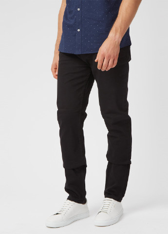 Черные демисезонные прямые джинсы Burton