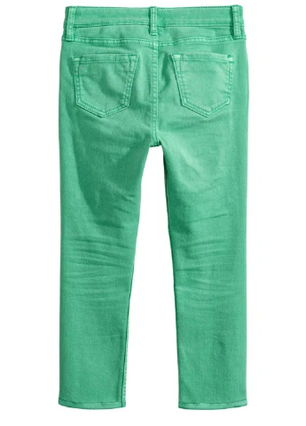 Зеленые демисезонные прямые джинсы H&M