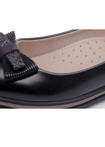 Черные туфли детские для девочки на платформе Weestep