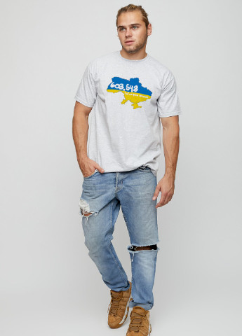 Серая футболка мужская basic YAPPI