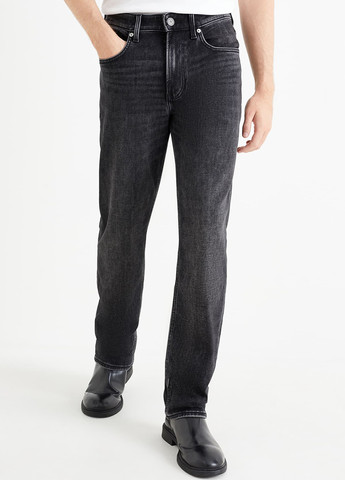 Темно-серые демисезонные регюлар фит джинсы C&A