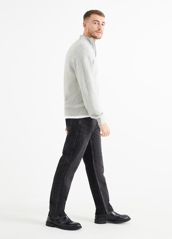 Темно-серые демисезонные регюлар фит джинсы C&A