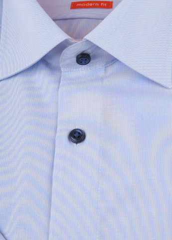 Голубой кэжуал рубашка в полоску Olymp