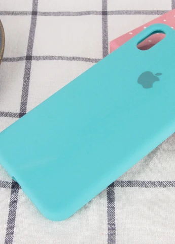 Чохол Silicone Case Full Protective (AA) для Apple iPhone XS Max (6.5 ') Бірюзовий / Marine Green (is_00000033129_2) Epik (229727337)