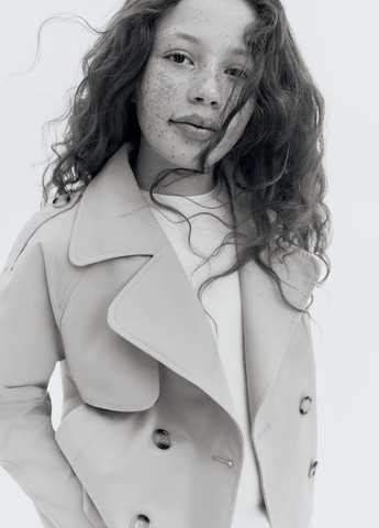 Плащ H&M тренчкот на гудзиках демісезон (369944408)