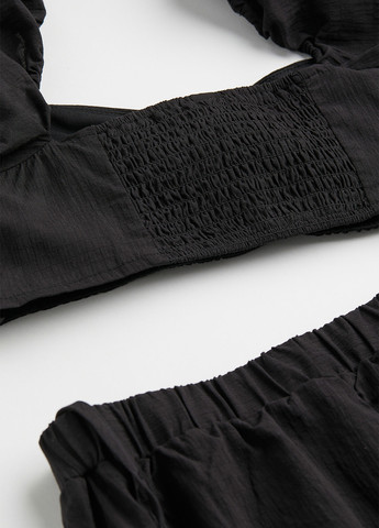 Чорна кежуал сукня H&M однотонна