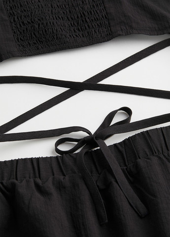 Чорна кежуал сукня H&M однотонна