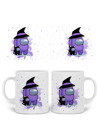 Кружка Амонг Ас Фіолетовий (Among Us Violet) 330 мл горнятко керамічне (20259-2423) MobiPrint (219778331)