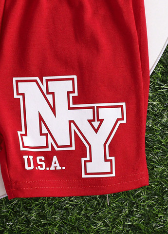 Черный летний комплект (футболка, шорты) SHEIN