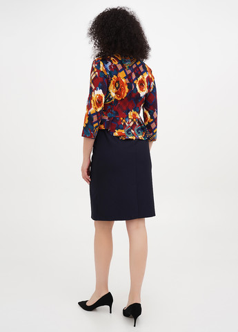 Бордова кежуал сукня Imperial з квітковим принтом