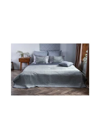 Покривало Руно двостороннє VeLour Сіре 180 х 220 см (340.55_Grey) Руно (254012183)