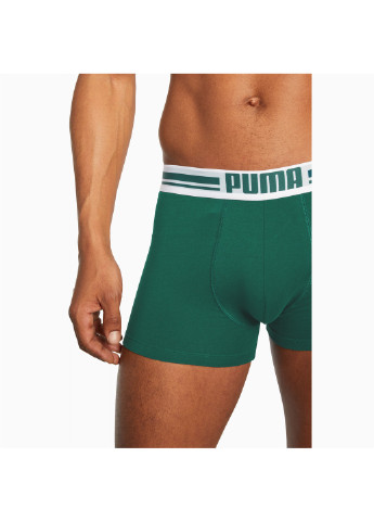 Мужское нижнее белье Placed Logo Boxer Shorts 2 Pack Puma (254340673)