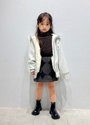 Черная кэжуал с геометрическим узором юбка Uniqlo на запах