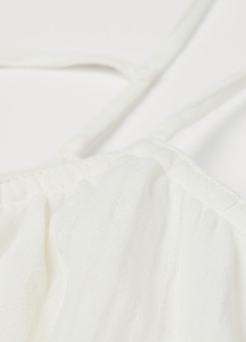 Білий кежуал сукня сукня-комбінація H&M однотонна