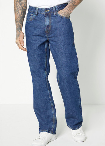 Синие демисезонные прямые джинсы Studio