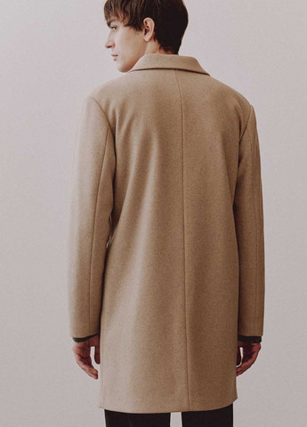 Бежеве демісезонне Пальто однобортне H&M