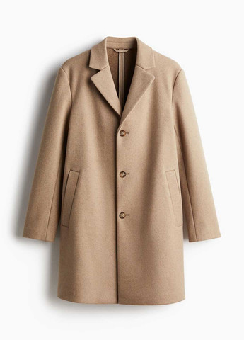 Бежеве демісезонне Пальто однобортне H&M