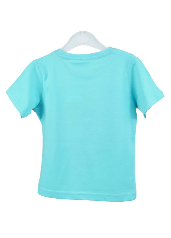 Голубая летняя футболка с коротким рукавом Disney