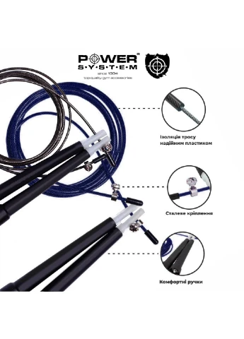 Скакалка швидкісна 2,8 м Power System (253063253)