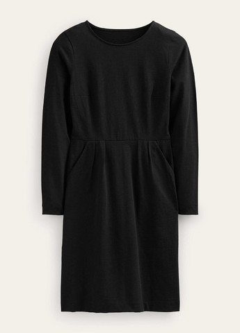 Черное кэжуал платье а-силуэт Boden однотонное