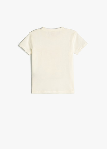 Молочная летняя футболка KOTON