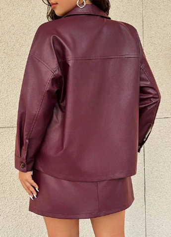 Костюм (куртка-рубашка, юбка) SHEIN (341251064)