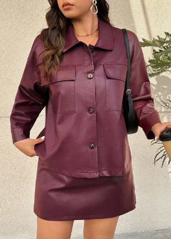 Костюм (куртка-рубашка, юбка) SHEIN (341251064)