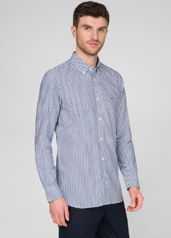 Синяя кэжуал рубашка в клетку Tommy Hilfiger