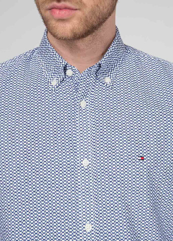 Синяя кэжуал рубашка в клетку Tommy Hilfiger