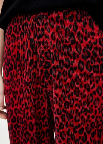 Штани демісезон,червоний в візерунки, Pull & Bear (254670088)