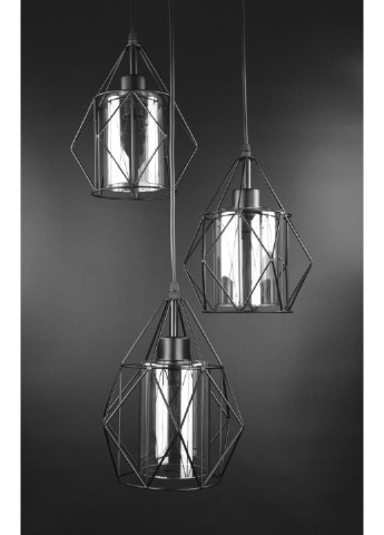 Люстра потолочная подвесная в стиле LOFT (лофт) 12652/3-br Черный 35х35х35 см. Sunnysky (253122170)