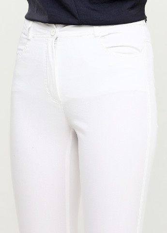 Белые кэжуал летние зауженные брюки Stefanie L