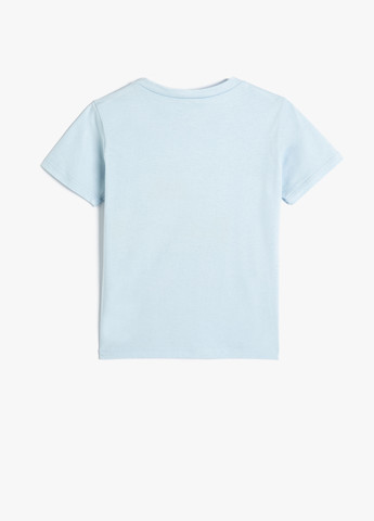 Светло-голубая летняя футболка KOTON