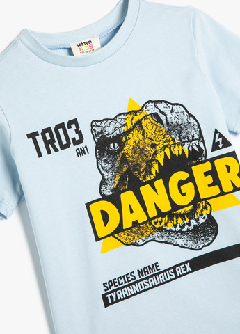 Светло-голубая летняя футболка KOTON