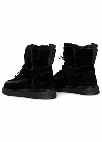 Зимние ботинки ALLSY с логотипом из натуральной замши