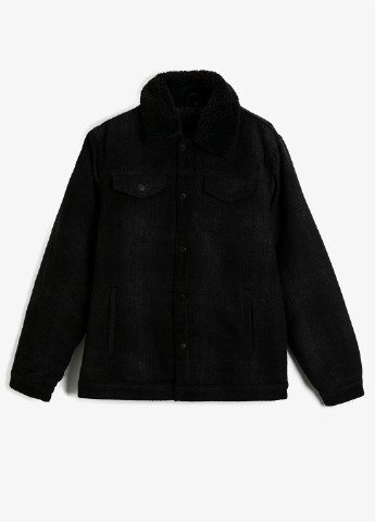Куртка-сорочка KOTON однотонна чорна кежуал
