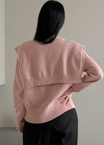 Светло-розовый демисезонный кардиган SHEIN