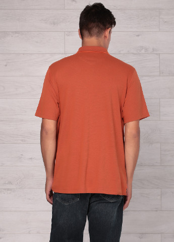 Оранжевая футболка-поло для мужчин Eddie Bauer однотонная
