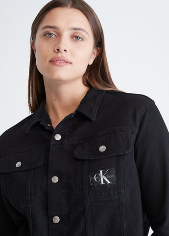 Черная демисезонная куртка Calvin Klein