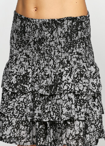 Черная кэжуал с абстрактным узором юбка Saint Tropez мини