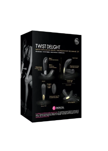 Универсальный вибратор с жемчужным массажем TWIST DELIGHT Dorcel (254151743)