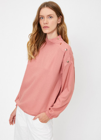 Темно-розовая демисезонная блуза KOTON