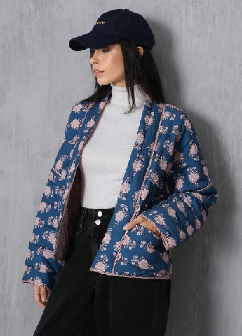 Синя зимня куртка SHEIN