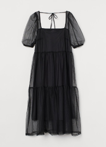Черное кэжуал платье бэби долл H&M
