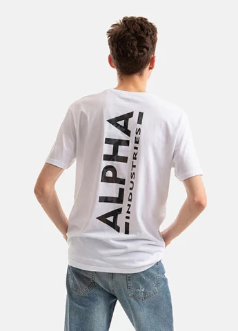 Біла футболка Alpha Industries