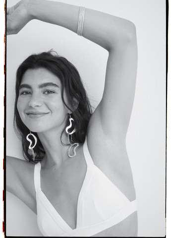 Белый триэнджел бюстгальтер Hi&Bye без косточек хлопок