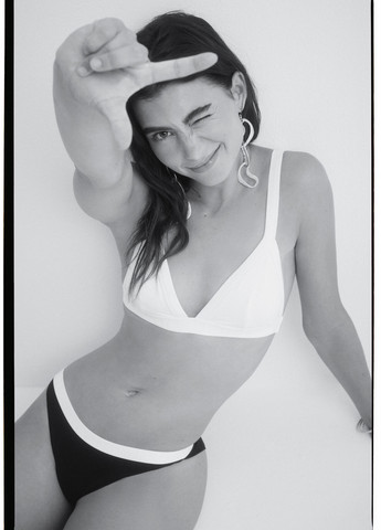 Белый триэнджел бюстгальтер Hi&Bye без косточек хлопок