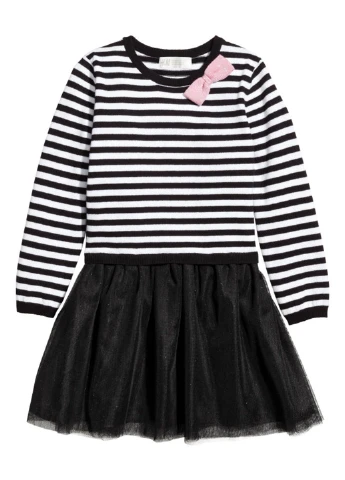 Комбинированное платье H&M (88369679)