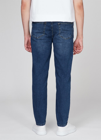 Синие демисезонные зауженные джинсы Denim Project